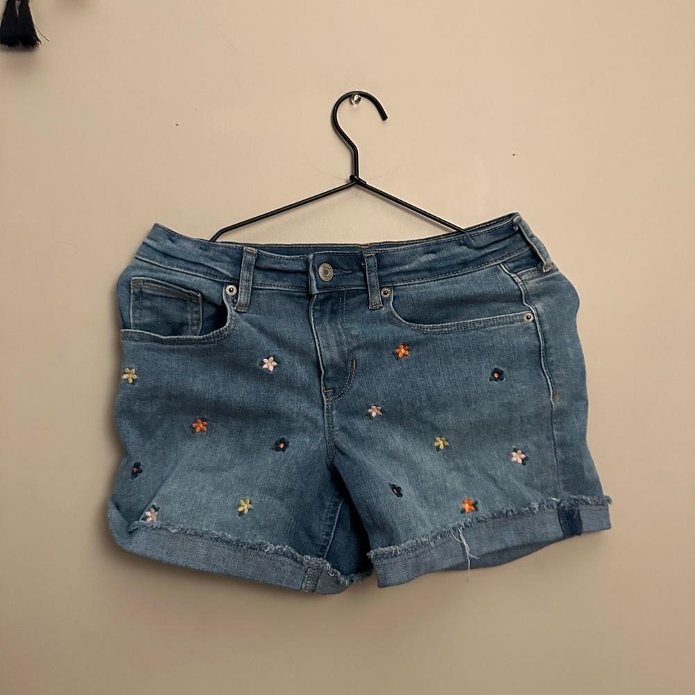 Gap Flower Print Midi Shorts